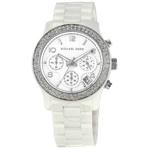 Michael Kors Runway White Dial White Ceramic 